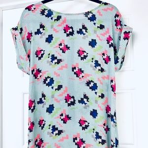 Nordstrom neon geometric shift dress